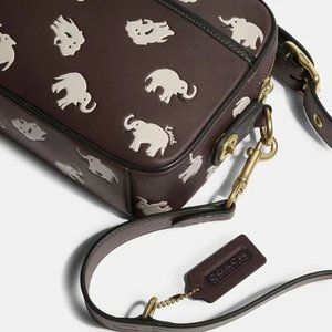 COACH Flight Bag with Elephant Print